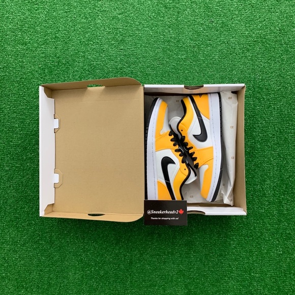 -Edm- 🟡⚪️*NEW* Air Jordan 1 Low “Laser Orange” (W) - Picture 9 of 10